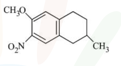 Option D structure for major product P.