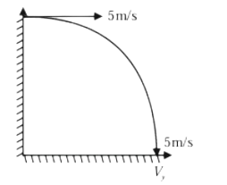 A child at the top edge of a vertical cliff throws a stone horizontally from a height, showing projectile motion toward the ground.