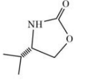 Product structure image showing a five-membered cyclic carbamate corresponding to the correct answer option A.