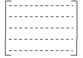 Illustrative figure for arranging exactly one entry equal to 1 in each row and each column of a 5 by 5 matrix.