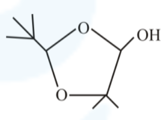 Option 1 structure showing a cyclic ester-like product with tert-butyl-substituted carbon, hydroxyl group, and carbonyl group in a five-membered ring.