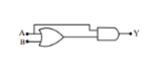 Option 2 logic circuit diagram is missing from the scraped input and is required to identify the gate combination.