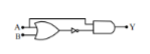 Option 3 logic circuit diagram is missing from the scraped input and is required to identify the gate combination.