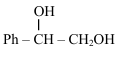 Structure of phenyl ethanol derivative with phenyl attached to CH bearing OH and CH2OH group.