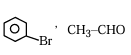Option showing two products: bromobenzene and acetaldehyde as the products of the sequence.