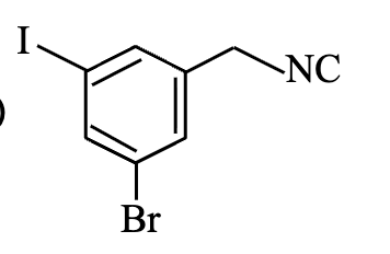 Option 2 product structure diagram is required to identify the substituted aromatic cyanide isomer, but no option image token was supplied.