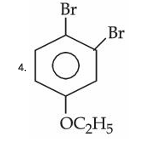 Benzene ring option showing nitro group, ethoxy group at the top, and bromine at the upper-right position.
