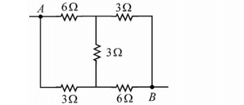 Circuit diagram required for equivalent resistance between points A and B, but the scraped question indicates a missing image and no diagram token was supplied.